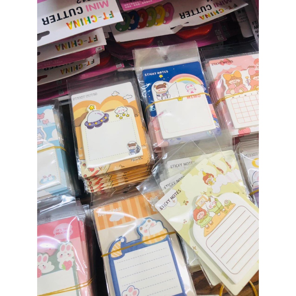 Set 50 tờ giấy note hoạt hình dễ thương