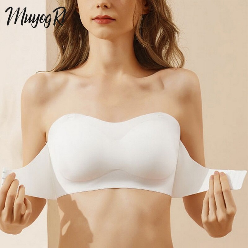 Áo lót Không Dây Nâng Ngực Tàng Hình Chống Trượt Cỡ Lớn Cho Nữ