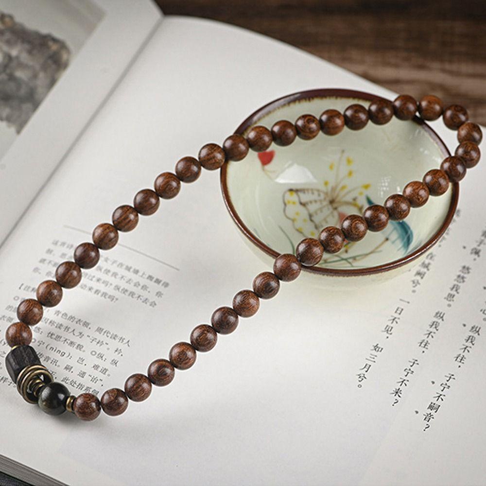 Vòng Đeo Tay Hai Lớp Bằng Gỗ Đàn Hương Handmade Phong Cách Cổ Điển Thời Trang Cho Cặp Đôi