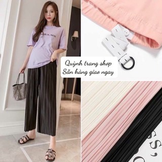Quần bầu dáng dài xếp ly siêu đẹp, mỏng mát mùa hè( sẵn hàng)