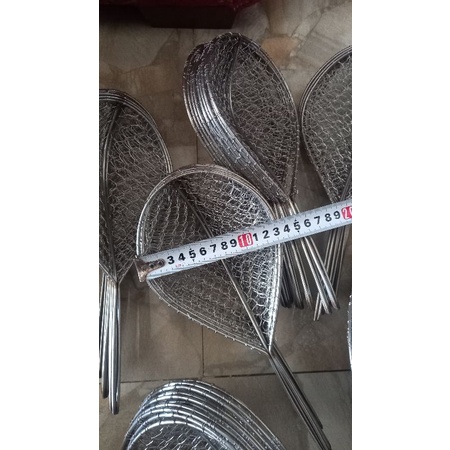 Combo : vợt cá inox 13cm và cò bóp 2m
