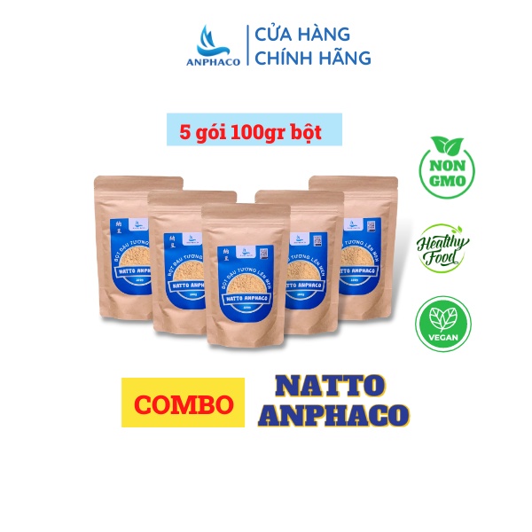 [GIÁ CỰC RẺ] COMBO 10 GÓI NATTO ĐẬU NÀNH LÊN MEN HỮU CƠ ANPHACO PHÒNG TÁO BÓN, HUYẾT ÁP, ĐỘT QUYH