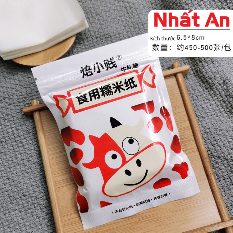 Giấy gạo gói kẹo Nougat 500 tờ