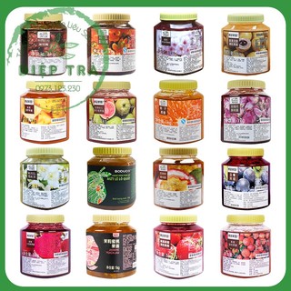 Mứt Boduo 1kg Vị: Đào Nhài/Hoa nhài/Ổi hồng/Dứa(thơm)/Lê/Bưởi/Chanh dây/Vải/Hoa Hồng/Sakura/Thanh Long/Táo Đỏ/Việt quất