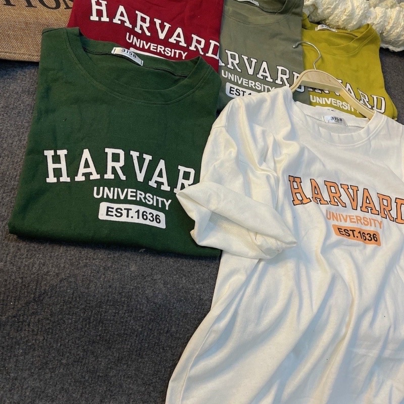 Áo Thun Tay Lỡ Cotton Khô 3158 Form Rộng Nam Nữ HARVARD