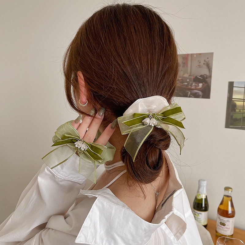 Dây Cột Tóc Lụa Thời Trang Hàn Quốc Gợi Cảm Cho Nữ