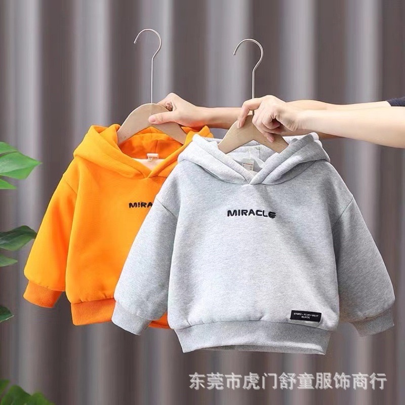 AN03_9-20kg Áo nỉ lót lông mỏng, áo Hoodie unnisex in hình ngộ nghĩnh cho bé trai bé gái