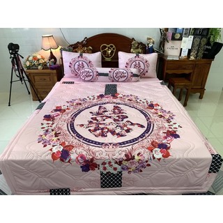 Bộ ga gối siêu mát lạnh 5D { Ga cưới }
