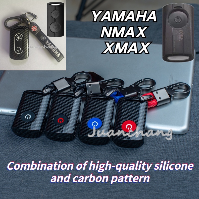 Ốp Chìa Khóa Điều Khiển Từ Xa Bằng Sợi carbon Cho Yamaha Xmax 300 2021 Nmax / 2022 / 2020 Aerox S Xmax x 250 125 309 300 400 NVX155