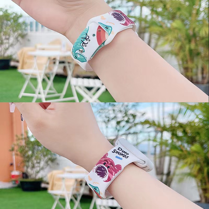 Ốp Bảo Vệ Bằng Silicone Hình Hoạt Hình Winnie The Pooh Cho Apple Watch Series 8 7 6 5 4 SE