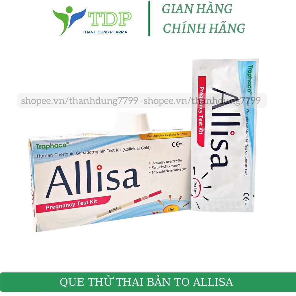 Que thử thai Alisa Traphaco, đạt chuẩn xuất Châu Âu