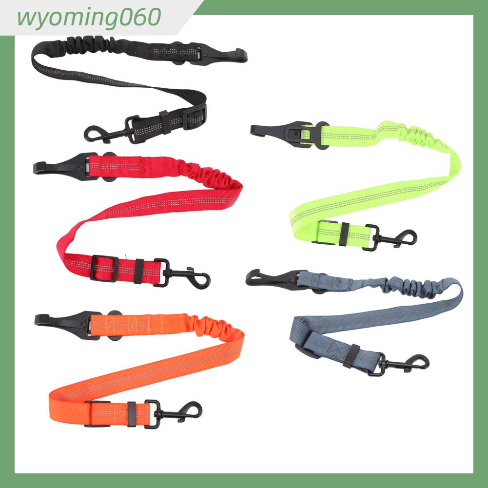 Wyoming060 Dây an toàn cho chó có thể điều chỉnh phản xạ Chịu lực nặng chịu kéo An xích để đi bộ trên ô tô