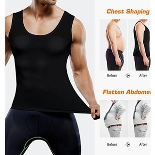 Áo gen nam định hình body - Đồ lót giảm béo bụng - Áo lót ba lỗ thể thao ôm body cho cơ bụng săn chắc
