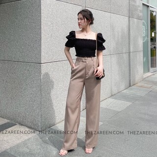 Zareen | quần tây ống suông basic zareen trs21 nâu