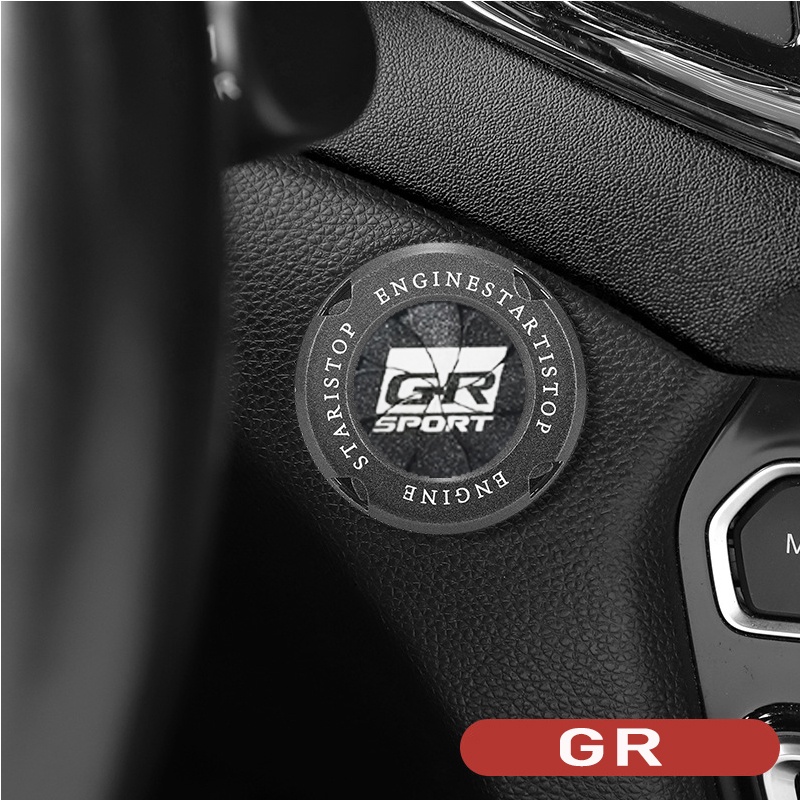 Vòng Trang Trí Nút Khởi Động Xe Hơi Toyota TRD Prius Fortuner Corolla Cross Altis CHR Yaris Ativ Camry Vios Hilux GR