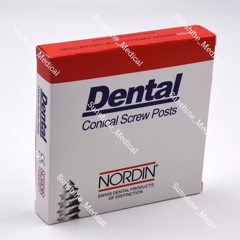 Hộp 120 chốt kim loại nha khoa, chốt kim loại dental, chốt kim loại vàng chất lượng cao hàng chính hãng Dental