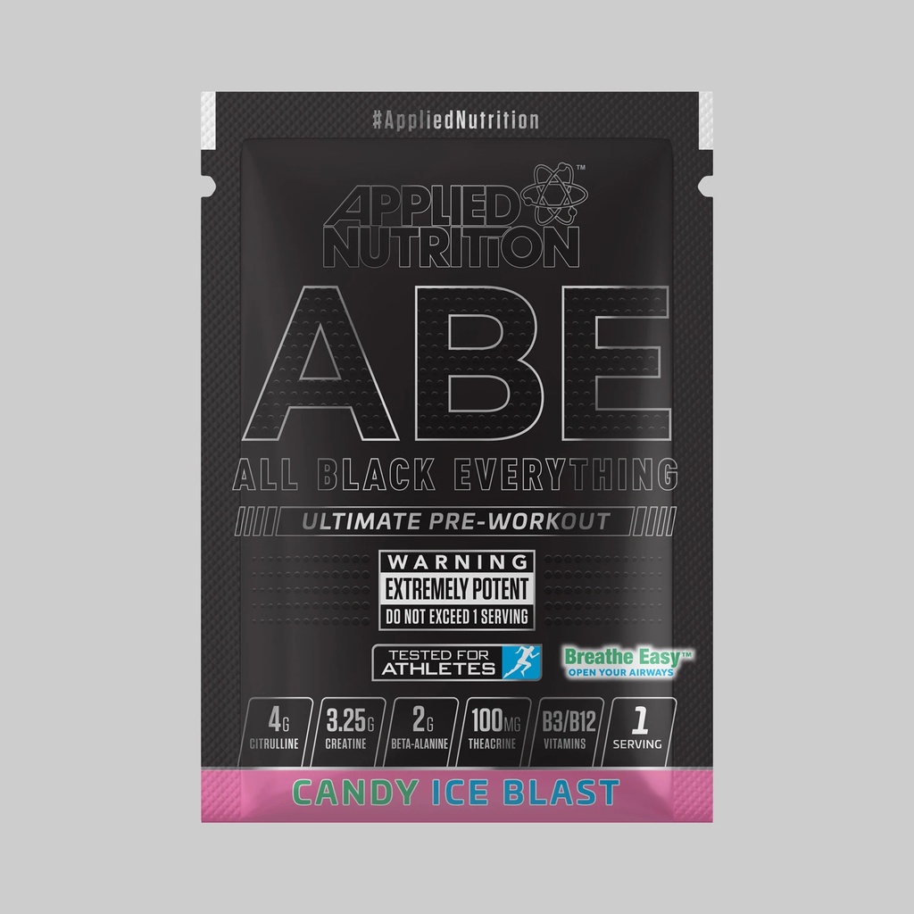 [Chính hãng] Applied Nutrition ABE Pre-Workout Gói Sample, Tăng Sức Mạnh Sức Bền, Tỉnh Táo Tập Trung Trước Tập