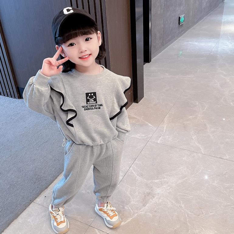 ⚡ ⚡ FLASH SALE ⚡ - Giá rẻ, miễn phí ship - Bộ quần áo trẻ em thu đông dài tay. Cotton nỉ da cá giữ ấm thu đông - XG052