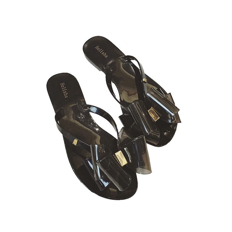 Dép Sandal Xỏ Ngón Đính Nơ Thời Trang Nữ Tính