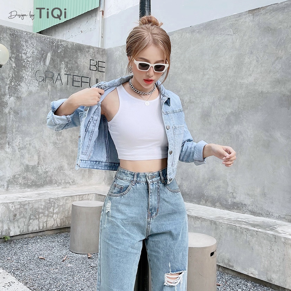 Áo khoác jean nữ  nhiều màu TiQi Jeans K-801