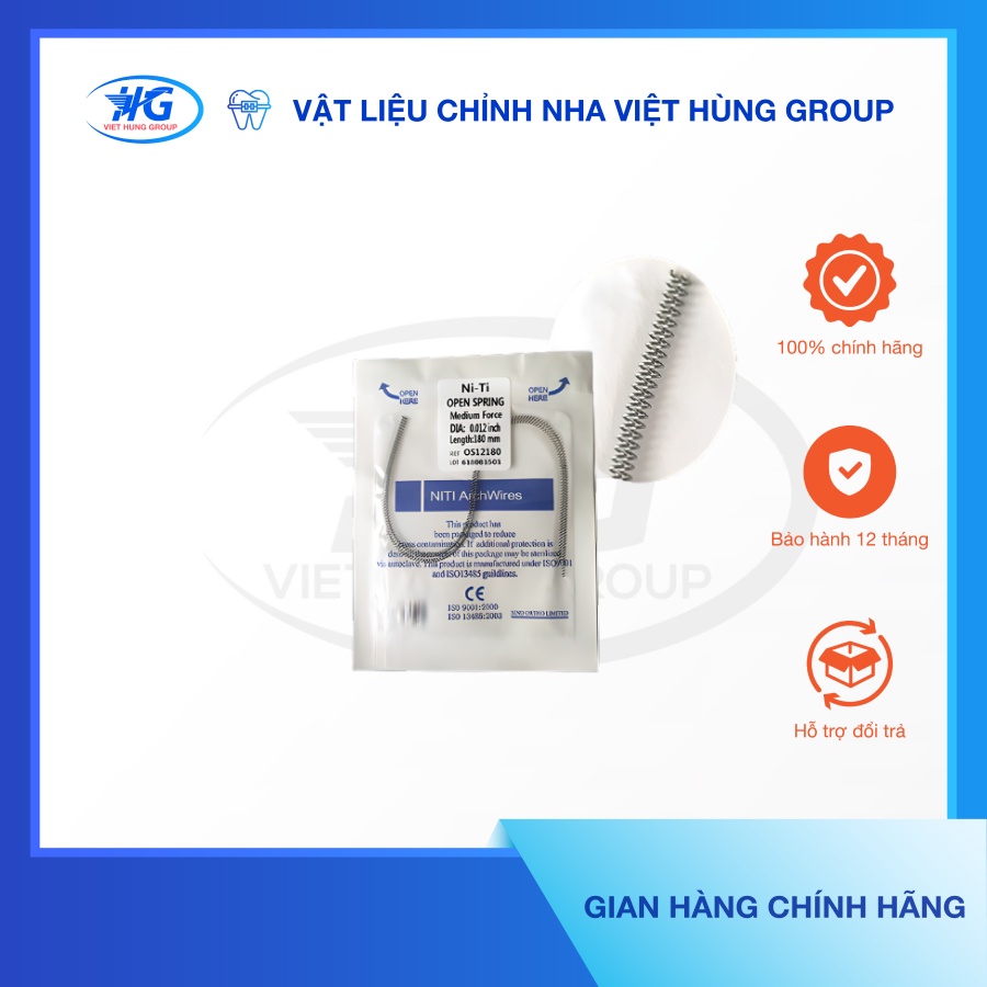 Lò Xo Mở Khoảng (Lò Xo Đẩy) SINO Hỗ Trợ Chỉnh Nha - VIỆT HÙNG GROUP