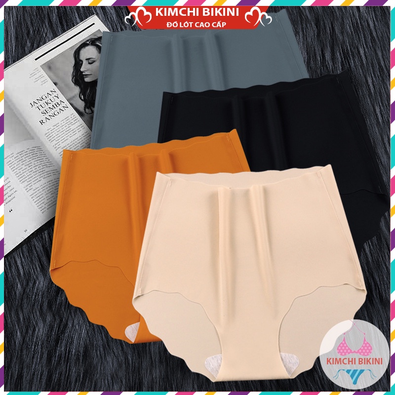 Combo 10 quần lót nữ băng lụa lưng KIMCHIBIKINI Set 10 quần nót nữ viền sóng cao cấp QL009