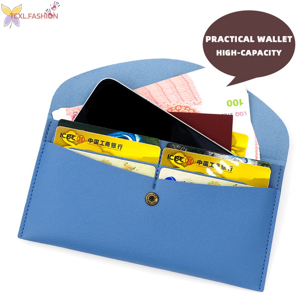 Ví Dài Siêu Mỏng Có Nhiều Ngăn Đựng Thẻ Và Điện Thoại