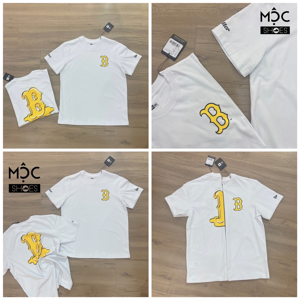 [CHÍNH HÃNG] Áo Thun New Era X BTS - Logo B vàng *Trắng* - Code: 13277225