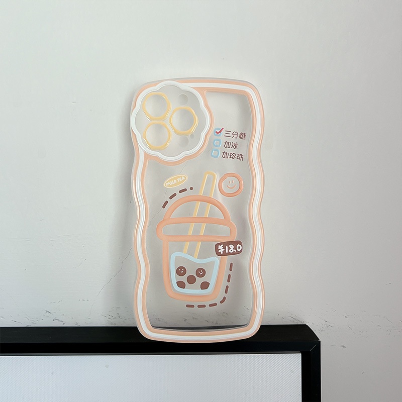 Ốp Điện Thoại Hình Hoa Trà Sữa Cho iphone7 / 7plus / 8 / 8plus / x / xs / 11 / 12 / 13 / 14 / pro / max / plus / promax