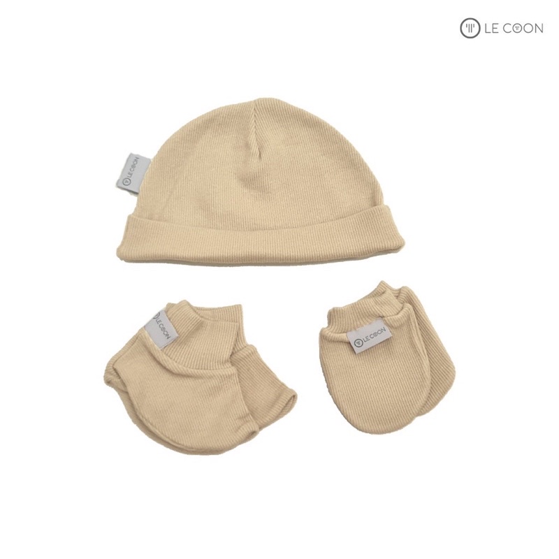 Le coon LC0841 set phụ kiện bao tay, bao chân, mũ, yếm cho bé