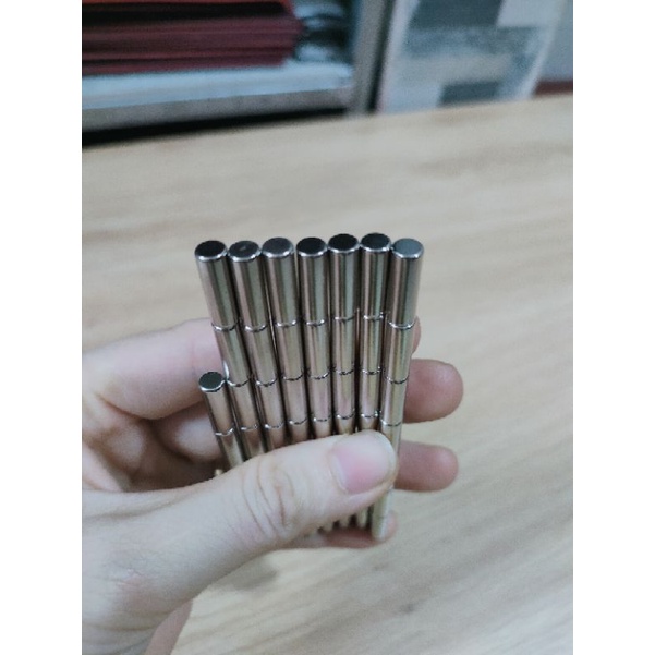 Nam châm trụ dài 5*15mm nam châm siêu hít