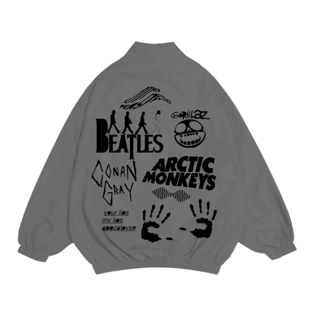 Áo Khoác Jacket Dù iGB #1 Unisex Form Rộng iGB Basic - Music Band