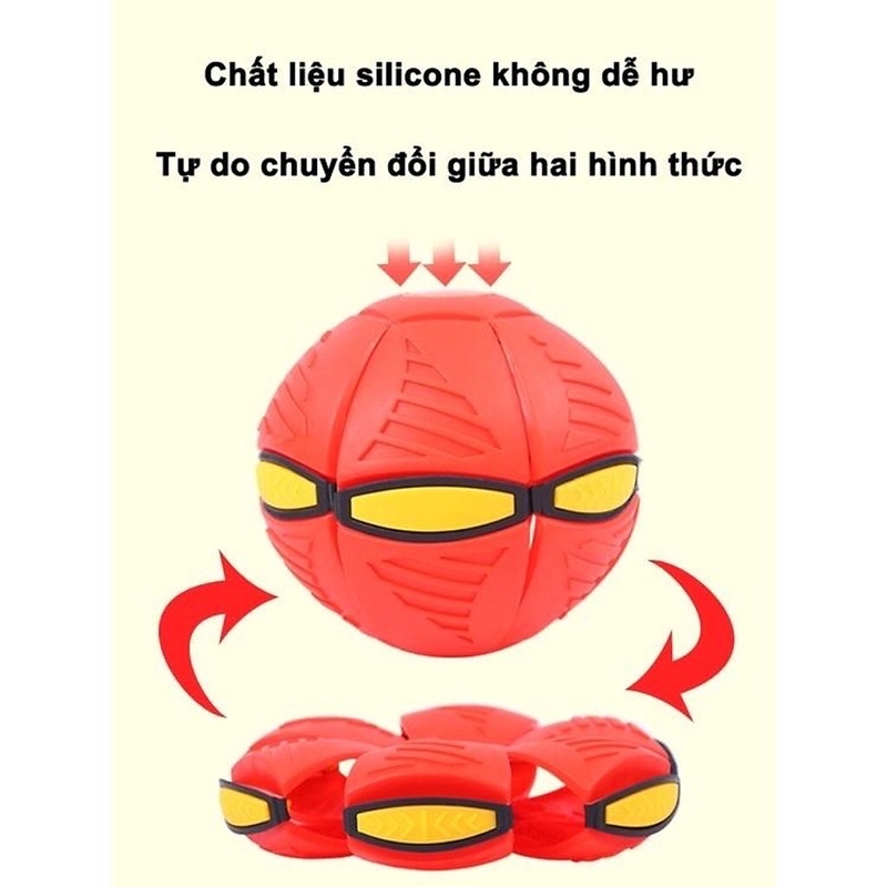 Bóng Ma Thuật Tự Nảy Banh Ném Đĩa Bay Ufo Bật Lò Xo Bằng Nhựa Abs Biến Dạng Có Đèn Led Siêu Sáng Giá Rẻ