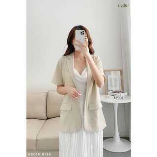 Áo blazer basic cộc tay trẻ trung Calie AB016