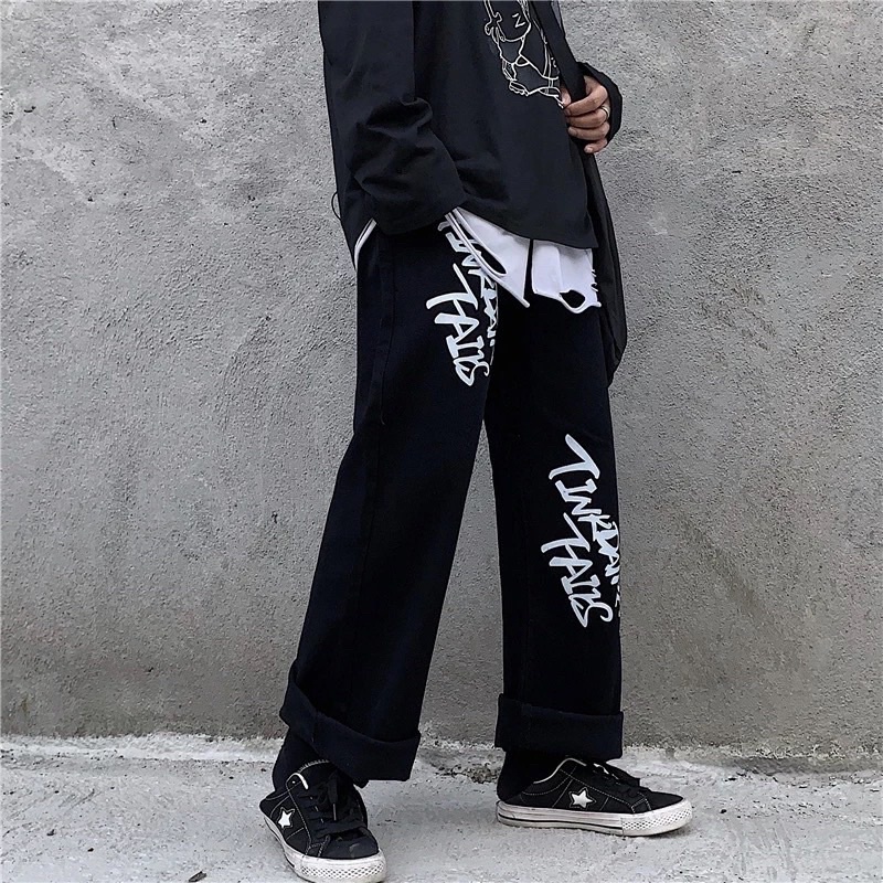 QUẦN BAGGY ỐNG RỘNG NAM NỮ -TAN-DÁNG SUÔNG PHONG CÁCH HÀN QUỐC -QJ012-THỜI TRANG UNISEX