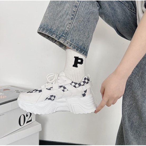 Giày Thể Thao Sneaker Nam Nữ Đế Cao Su Đúc Cao 4cm Cao Cấp Full Box Hot Trend 2022