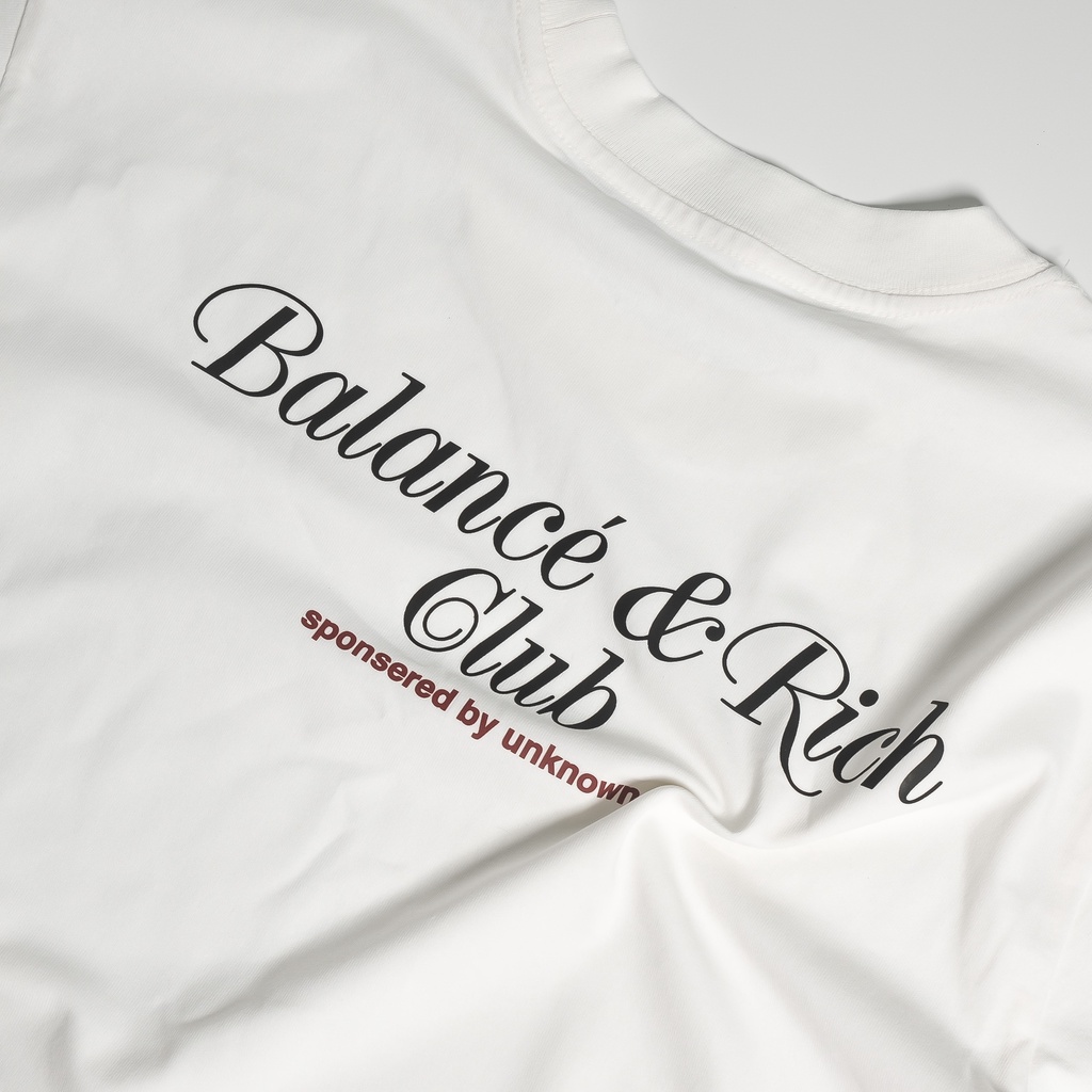 Áo thun trắng cotton "BRC" Unknown