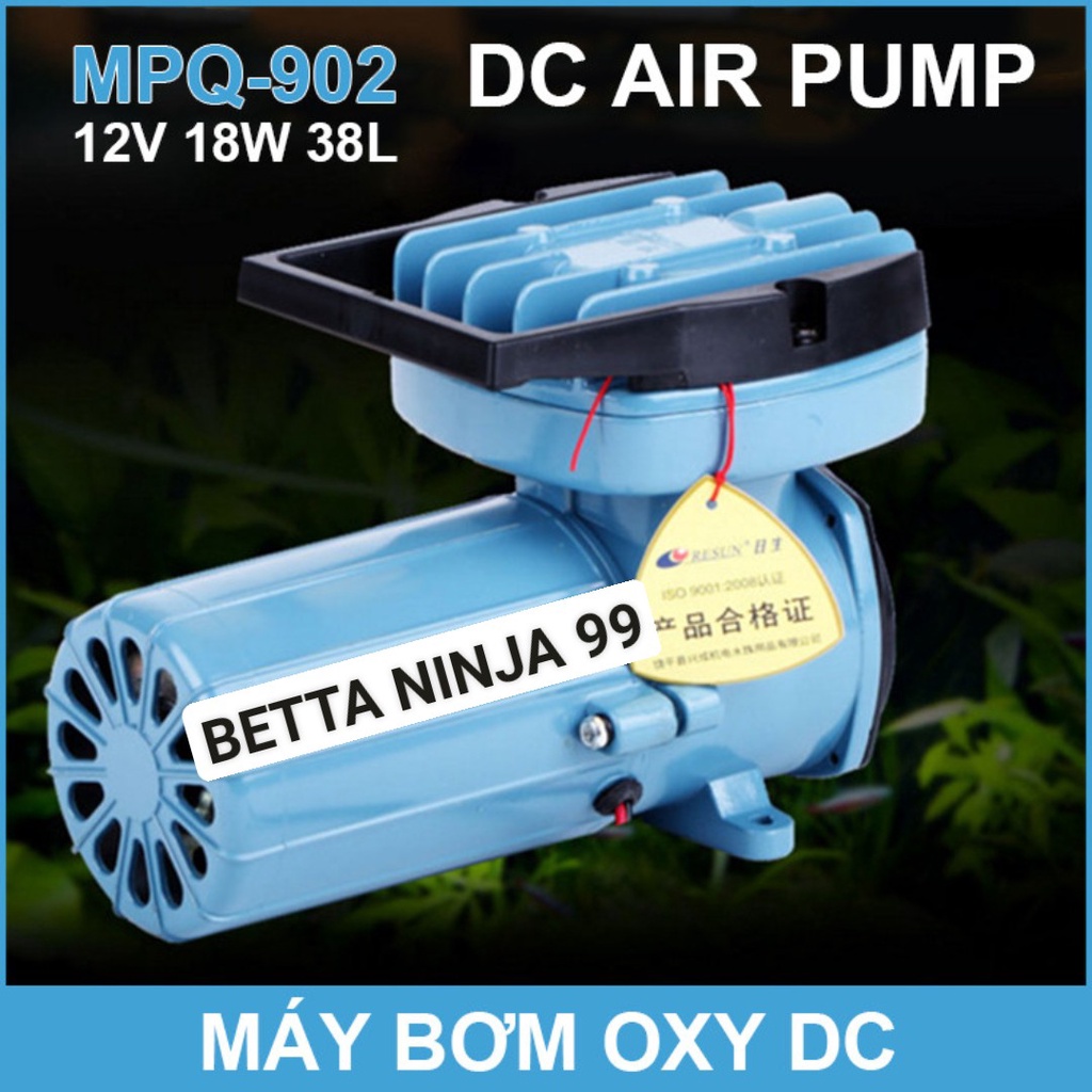 Máy sủi thổi khí oxy 18W Resun MPQ-902 chạy bình ắc quy 12V MPQ902 cho hồ cá