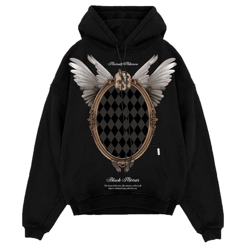 Áo nỉ nam MIKENCO Black mirror hoodie