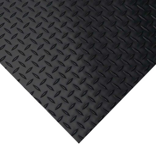 Thảm cao su chống trơn trượt vân quả trám khổ rộng 1m * 1m * dày 3.5mm (cả vân)