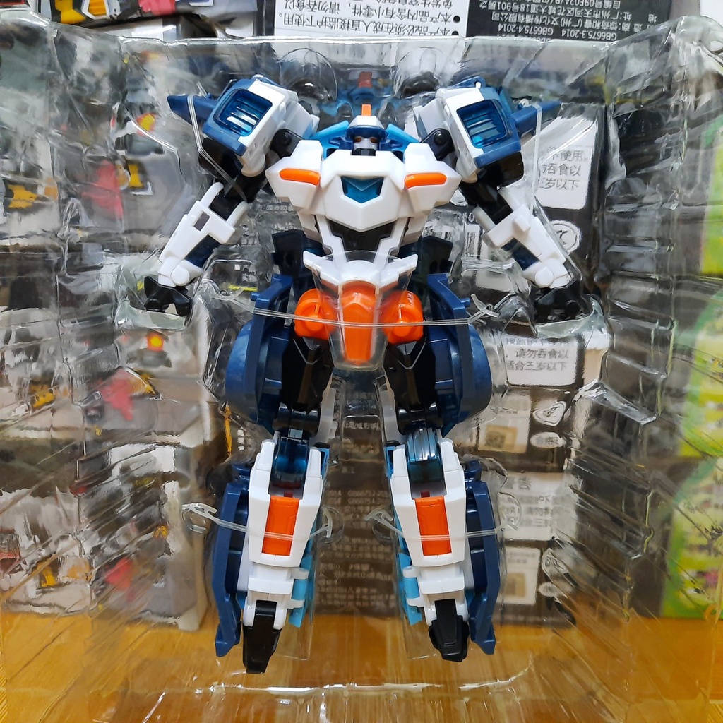 Đồ chơi lực lượng nhí mùa 4 mô hình Siêu Robot Cảnh sát vũ trụ Cá mập Jaws Cop đồ chơi trẻ em