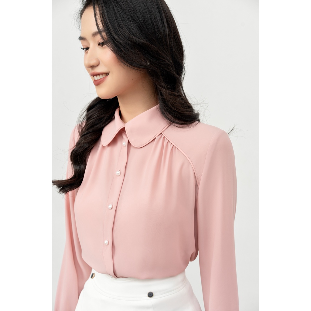 Áo Sơ Mi Nữ Cổ Sen Dài Tay Thời Trang Công Sở Thanh Lịch By LEMIA Design - 22A265