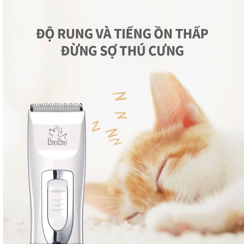 Tông đơ cắt tỉa lông thú cưng KUKU LI0208 chất lượng cao