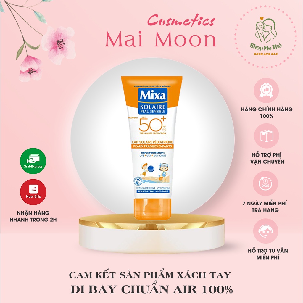 Kem chống nắng MIXA SPF 50 - 200ML - Kem chống nắng toàn thân dùng cho mọi loại da , kể cả da nhạy cảm