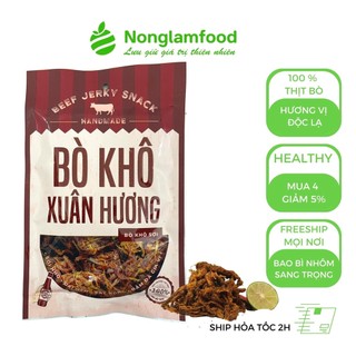 Thịt bò khô Xuân Hương vị sợi truyền thống 40g nguyên chất 100% thịt bò đậm đà thơm ngon đồ ăn vặt Nonglamfood