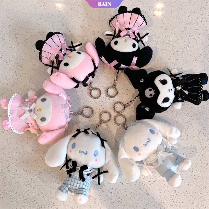 SANRIO Thú Nhồi Bông Hình Nhân Vật Cinnamoroll Kuromi Lolita 14cm Trang Trí Ba Lô [RAIN]