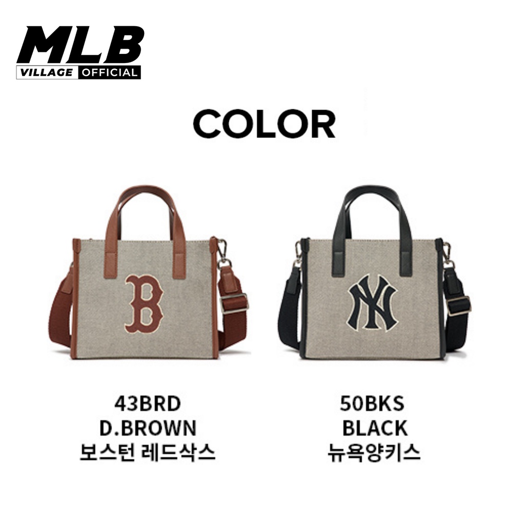 Túi Tote MLB Basic Big Logo Canvas Small mini Bag - Túi đeo chéo MLB chính hãng