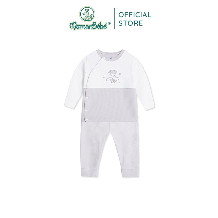 Bộ Dài Tay La Pomme Cúc lệch Fun Galaxy - Ghi