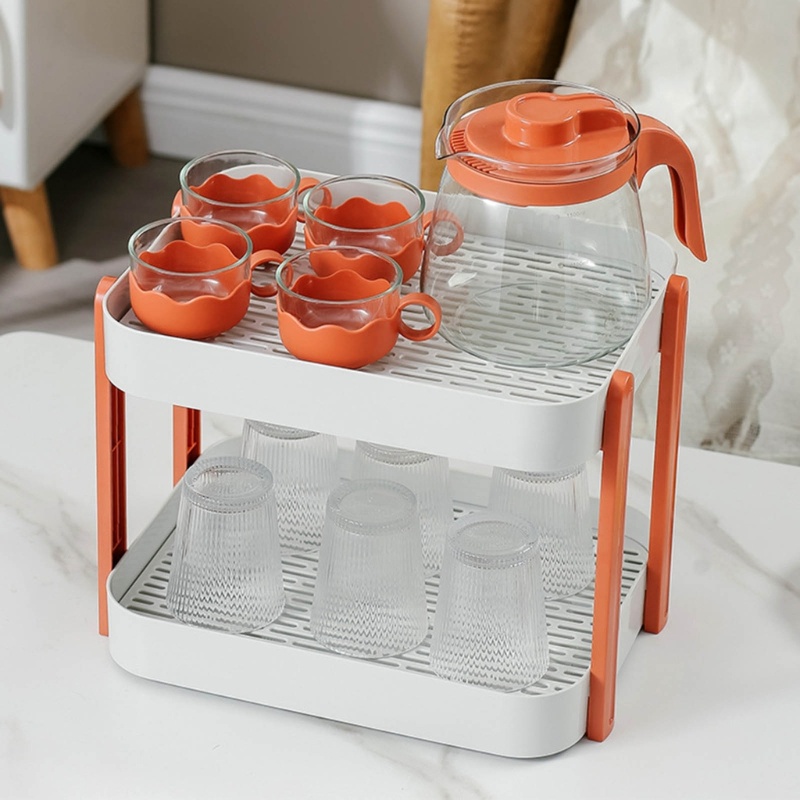 Giá Đỡ Đựng Mút Rửa Trái Cây Hai Tầng Ráo Nước Siêu Tiện Lợi Dành Cho