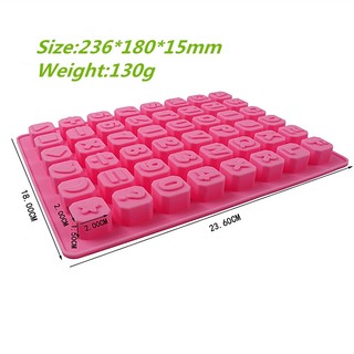 Silicone Mold Alphanumeric Chocolate Stereo Kitchen Baking Decoration Tool Resin DIY Cake Chocolate Fondant Moulds Accessories